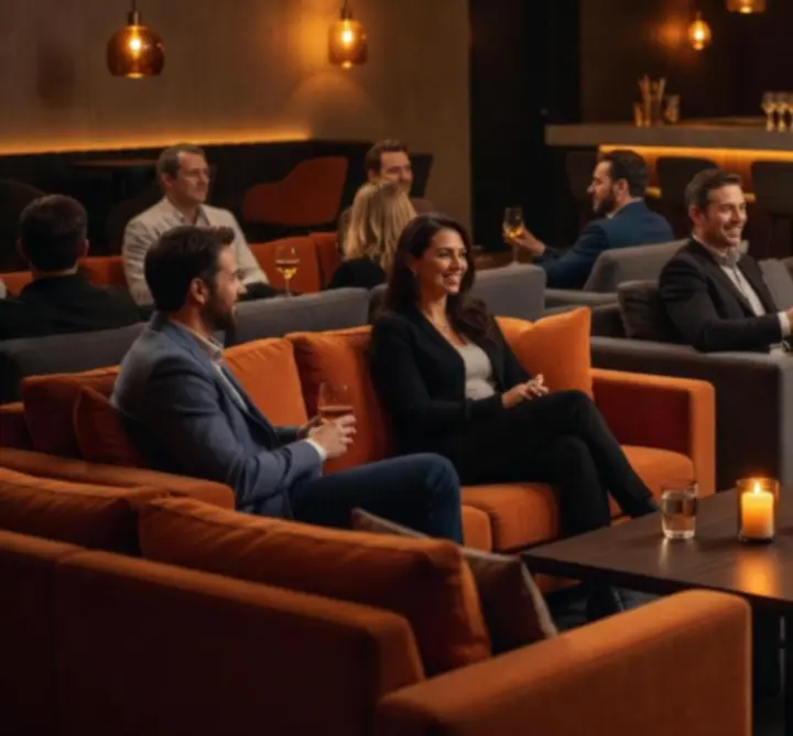 Strefa relaksu i sofy w VESTO CLUB